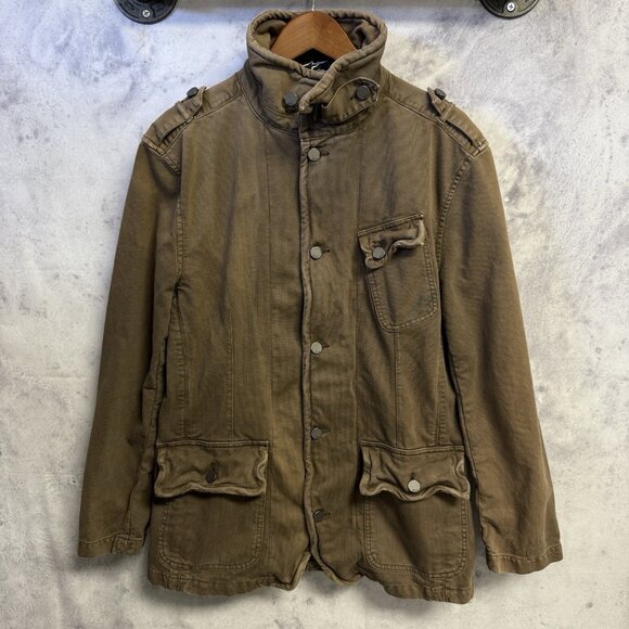 Alpinestars Jacket Womens Medium 19.5x30 Brown Canvas Racing Riding - Picture 1 of 13